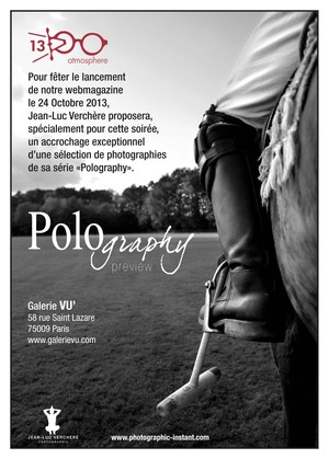 Polography pour une soirée a la Galerie VU' invitation JLV